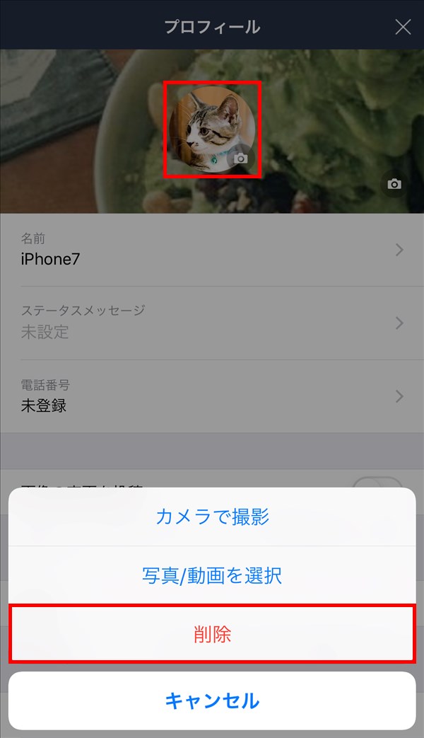 Line プロフィール画像を変更 削除する方法 Pcエトセトラ
